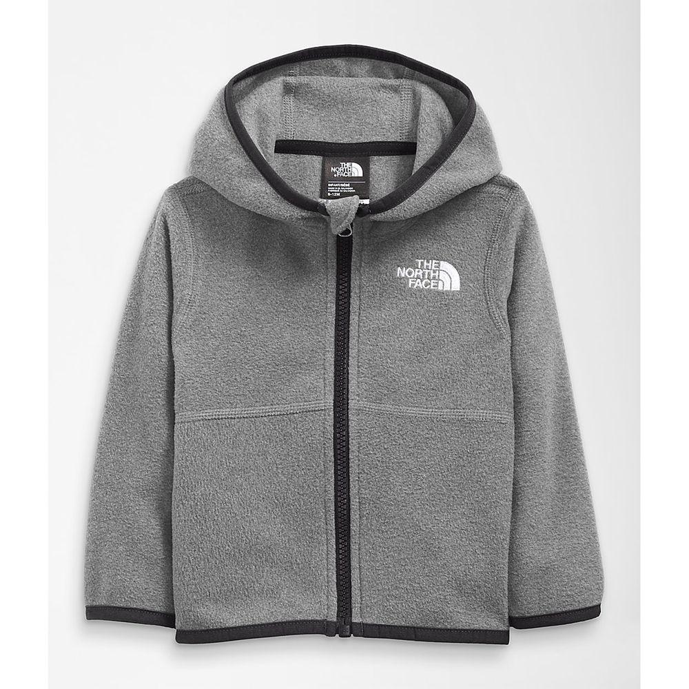 The North Face Glacier Full Zip Μωρό Φούτερ Hoodie - Γκρι (NBVK08645)